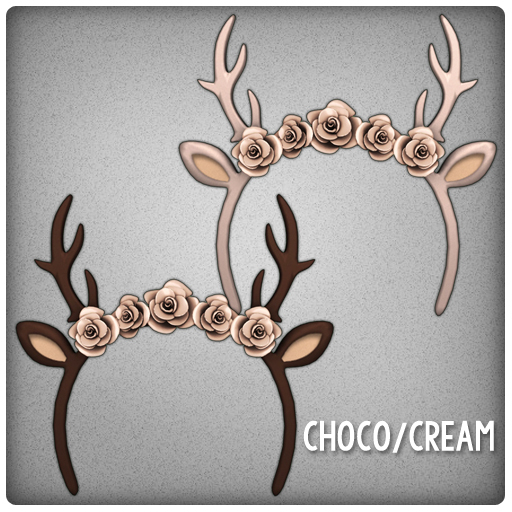 {Mango Cheeks} Deer Romance Headband: Choco/Cream