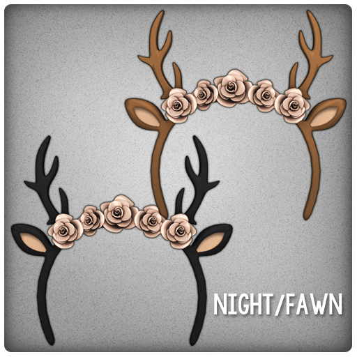 {Mango Cheeks} Deer Romance Headband: Night/Fawn
