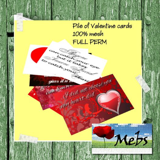 little pile cards for valentine