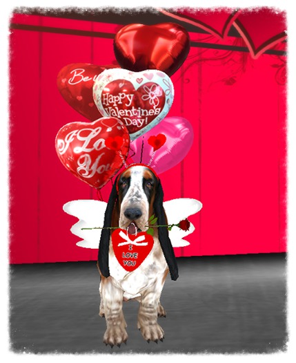 Happy Valentine's Hound Dog