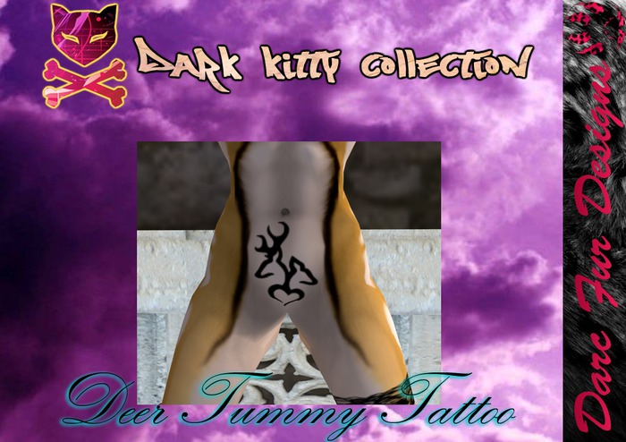 DFD-DKC-LoveDeer-TummyTattoo-White