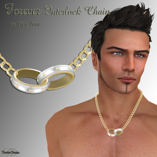 Forever Interlock Chain in Two Tone (M)
