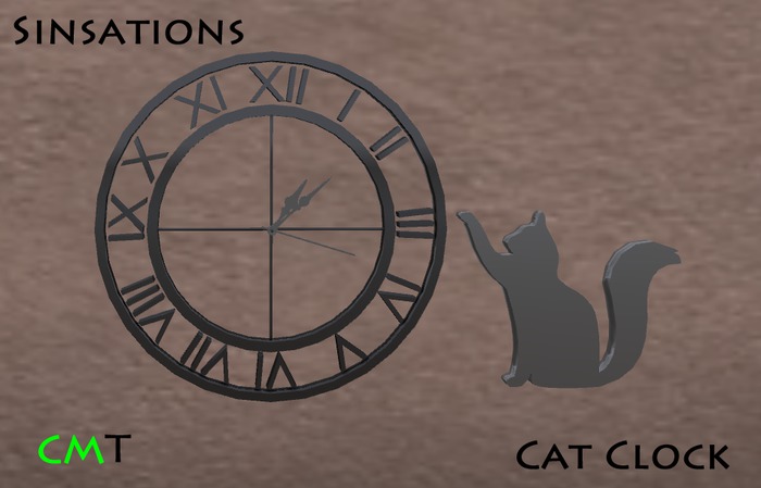 Sinsations Cat Clock1(BOXED)