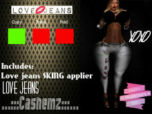 ..Diligence..Love jean w/o SKING applier(box)Valentines day special
