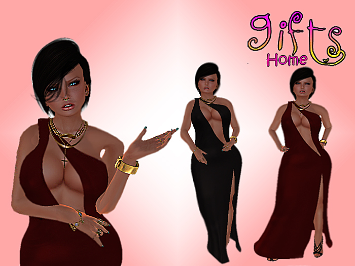 [GIFTS HOME]One Shoulder Dress Red