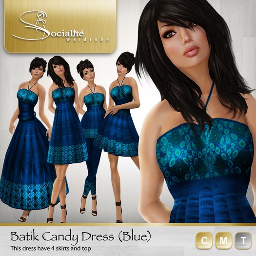 ~*SOW*~ Batik Candy Dress (Blue)