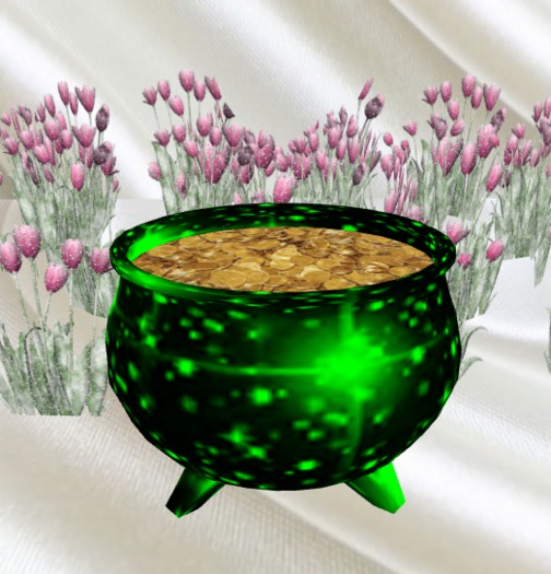 * Green Sparkle Pot of Gold with Resizer