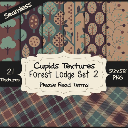 *Cupids Textures * 21 FOREST LODGE SET 2