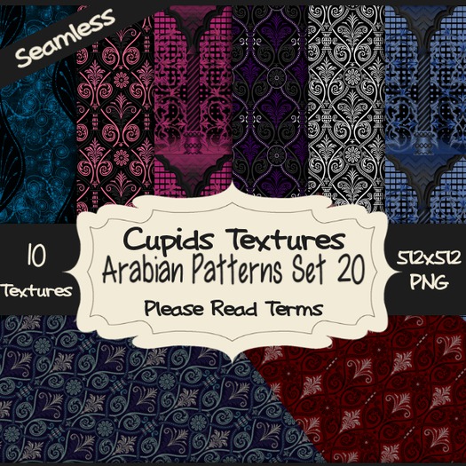 *Cupids Textures * 10 ARABIAN PATTERNS SET 20