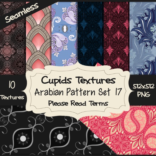 *Cupids Textures * 10 ARABIAN PATTERNS SET 17