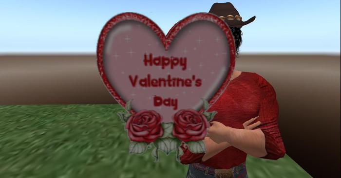 Valentine Chocolates in large heart shaped box with animated glitter