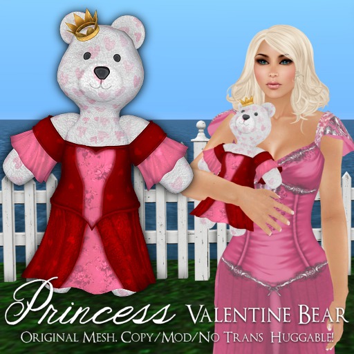 [K~*~S] Princess Valentine Bear - Red