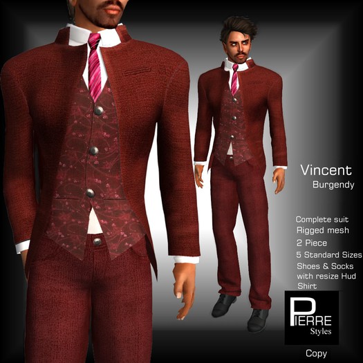 DEMO *Pierre Styles  Mesh Tux BLACK