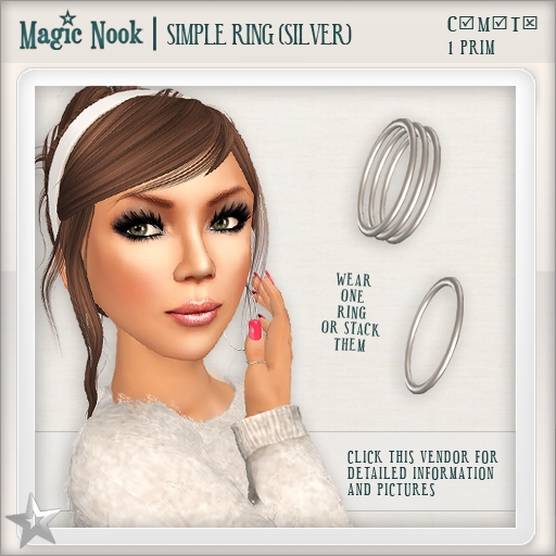 [MAGIC NOOK] Simple Ring (Silver)