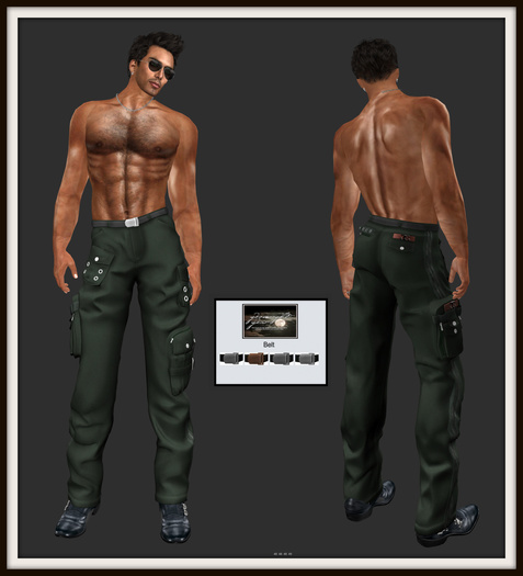 GG-Mens Mesh Dress Shirt-Green