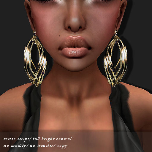 Earring DIR Gold           -RYCA-