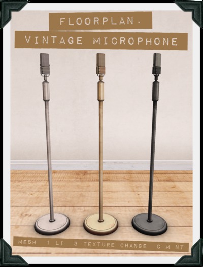 floorplan. vintage microphone [boxed]