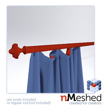 Second Life Marketplace - Julie Anne Style Drapes & Posts Creator Pack