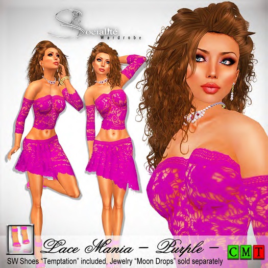 ~*SOW*~ Lace Mania - Purple - x