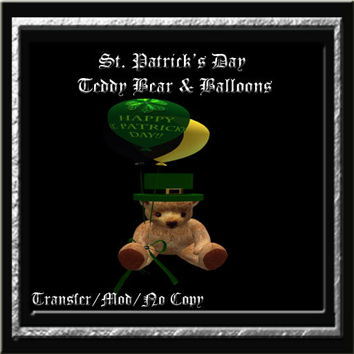 I Love You Teddy Bear & Ballons w/Bonus Bear to hold PK