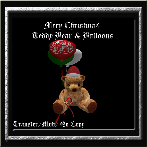 I Love You Teddy Bear & Ballons w/Bonus Bear to hold PK