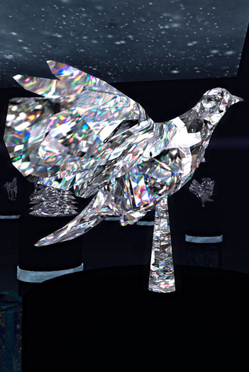 3D MESH CRYSTAL DOVE