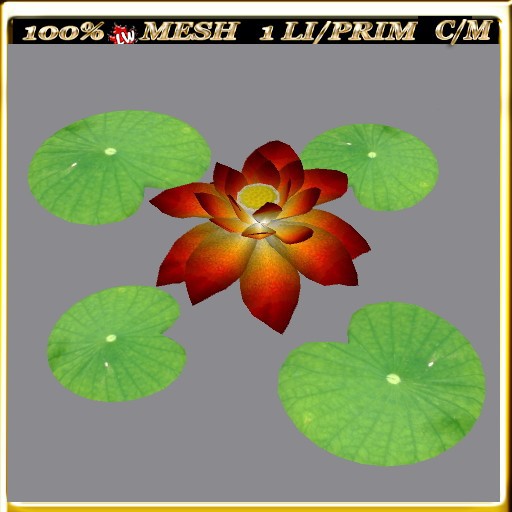 LW_ Lotus Mesh - 16 (1 LI/Prim)