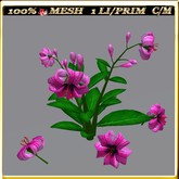 MESH TIGER LILY FLOWERS  (1 LI / Prim)