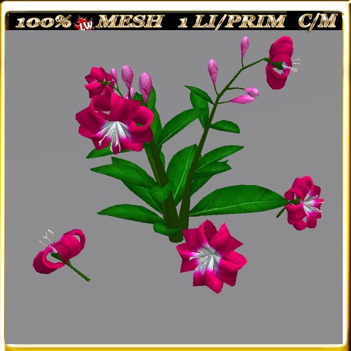 MESH TIGER LILY FLOWERS 11 (1 LI / Prim)