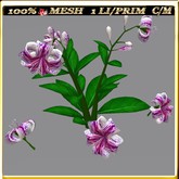 MESH TIGER LILY FLOWERS  (1 LI / Prim)