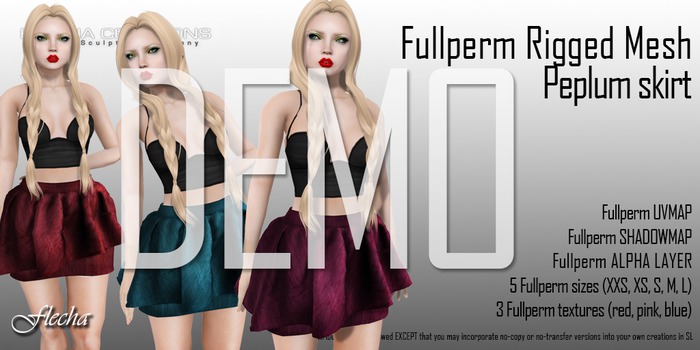 FLECHA Peplum Skirt demo