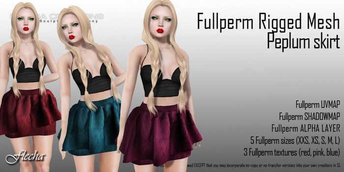 FLECHA Peplum Skirt fullperm