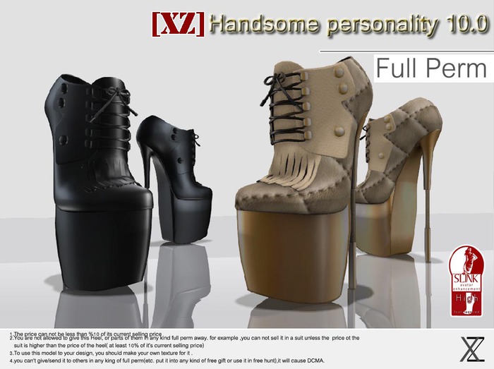 [FULL PERM] [XZ]Handsome personality 10.0(rigged&nonrigged)