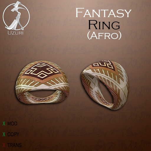 -=UZURI=- Fantasy Ring (Afro)