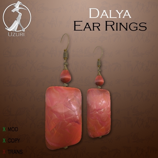 -=UZURI=- Dalya Ear Rings