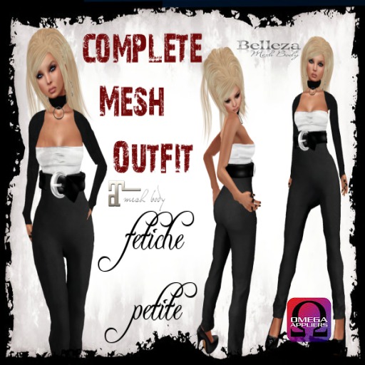 .::f  tiche petite::.Mesh Outfit Haighwaist Pants(incl App.)