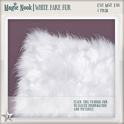 [MAGIC NOOK] White Fake Fur