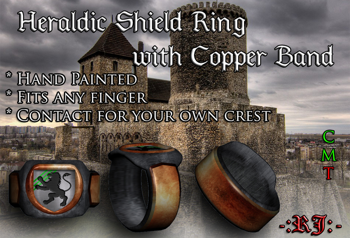 "-:RJ:-" Engraved Family Crest