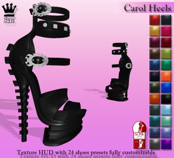 [Syn] Carol Heels (Texture HUD, Slink)