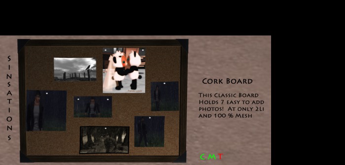 Sinsations Cork Board (BOXED)