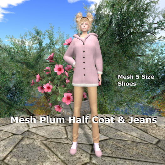 Knit Half Coat & Jeans Box