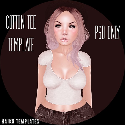 Cotton Tee Template - PSD ONLY