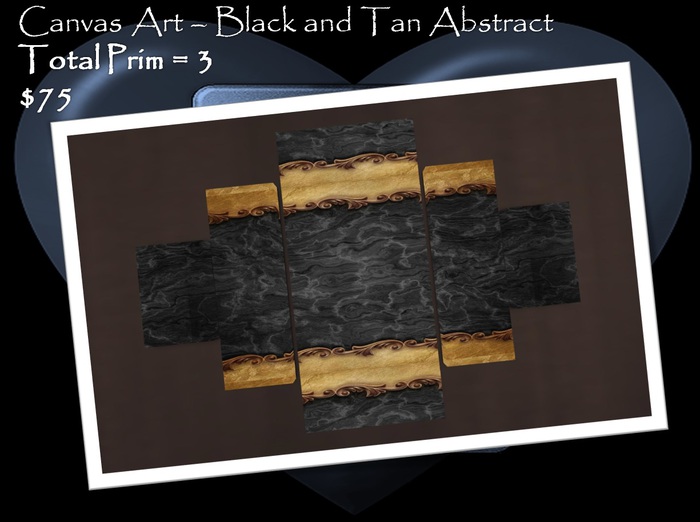 Black and Tan Canvas Art