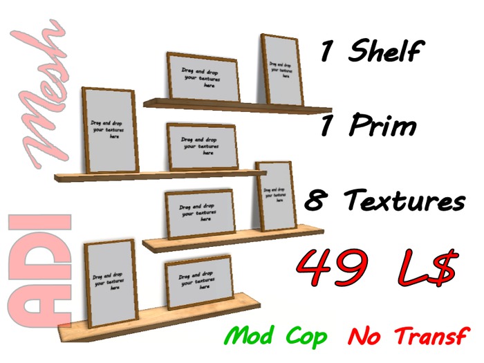 ADI's Shelf + 8 picture's frame