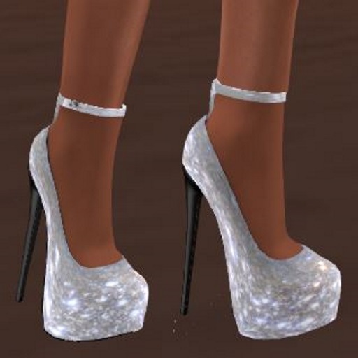 Stilletto glitter silver  w/ resizer
