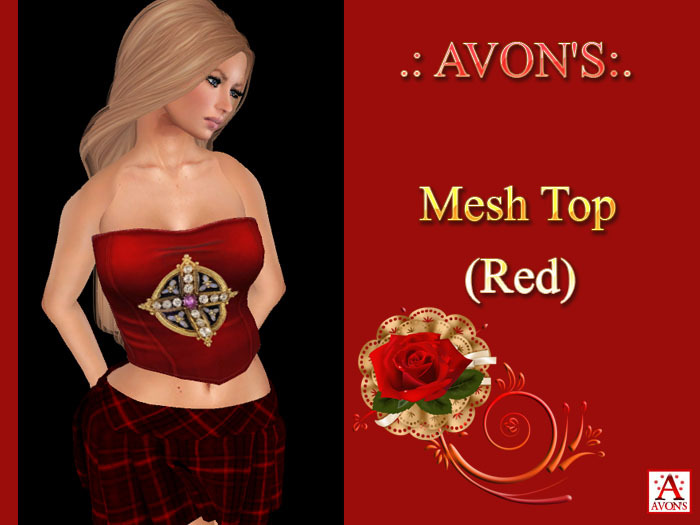 .: AVON'S:. Mesh Top (Red)