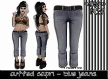 ::drbc:: cuffed capris - blue jeans [boxed]