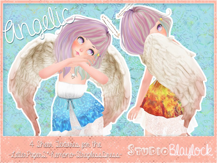 Studio Blaylock  -LetterPaperS*-Kemono-StraplessDress- Angelic