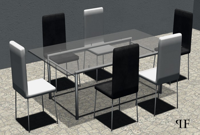 Dinner table set 001 