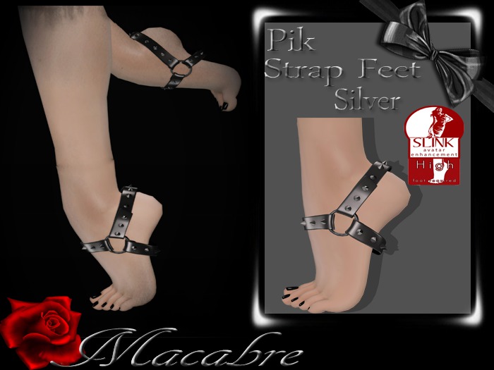 +MC+Pik Strap Feet Silver {Slink High Feet}